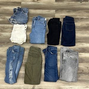 Bulk lot bundle denim shorts & jeans ripped & nondistressed express f21 target